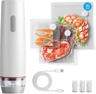 Vacuum Sealer for Food with Visible Water Tank, Portable Handheld Vacuum Sealer - Image 1 of 4