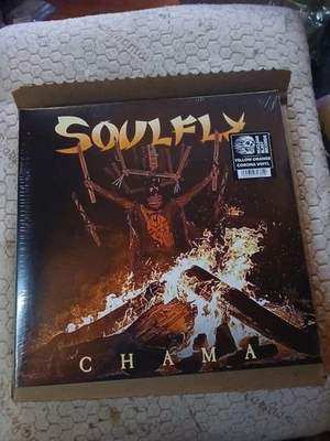 Soulfly - Chama LP Yellow Orange Corona VINYL(like New/played Once)  - Image 1 of 4