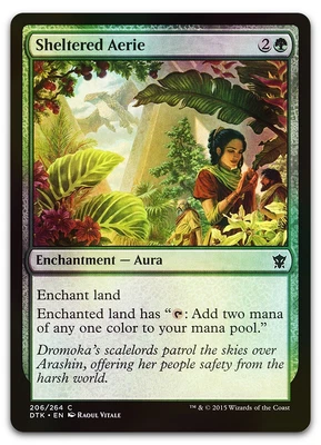 Sheltered Aerie #206 (Foil) (NM) Dragons of Tarkir DTK Magic MTG - Image 1 of 2