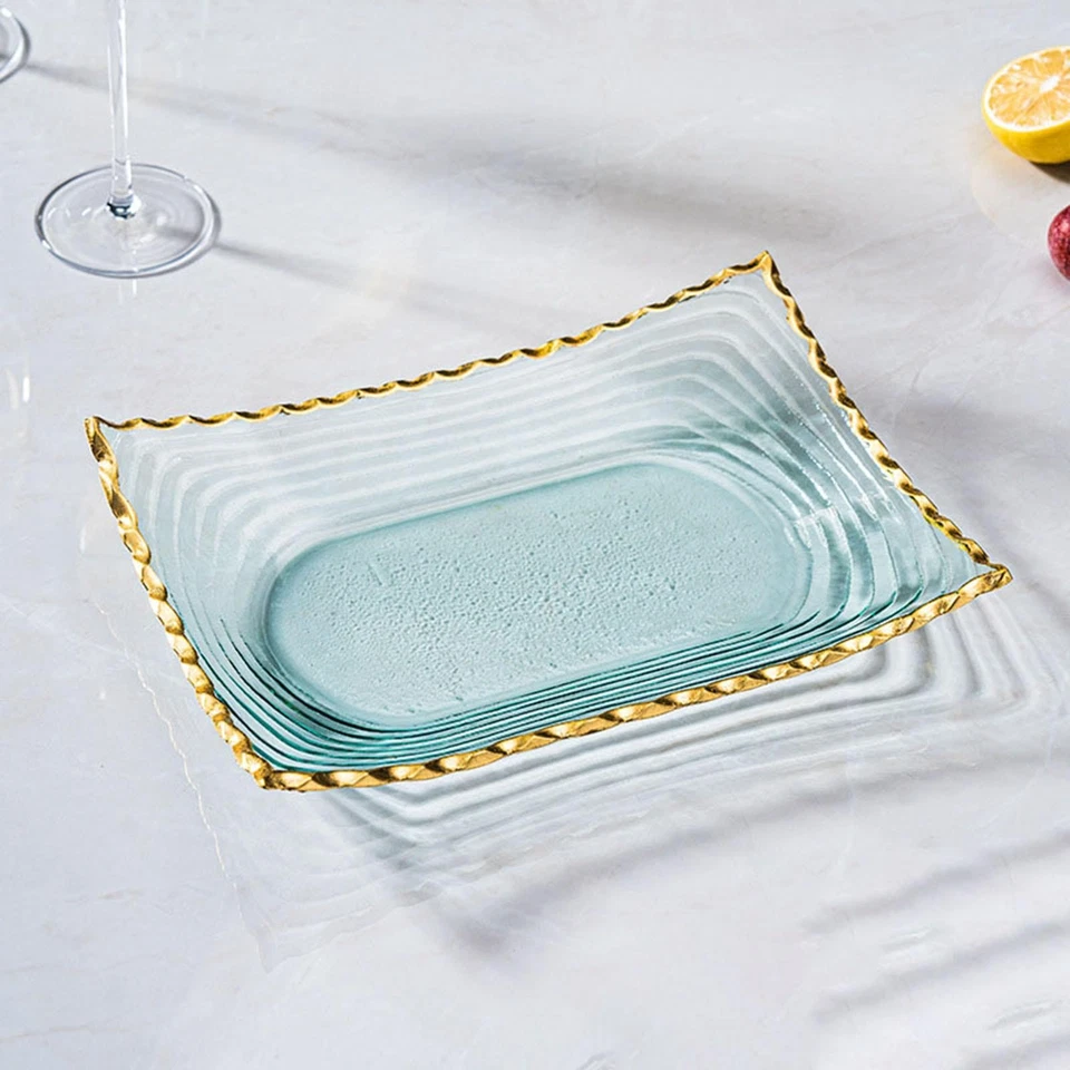 Glass Fruit Bowl Table Centerpiece Serving Tray for Home  Room - Image 1 of 1