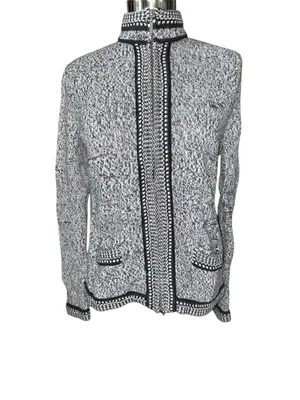 Chadwicks Cárdigan Suéter Cremallera Completa Frontal Mangas Largas Bolsillos Talla Pequeña Foto 1 de 4