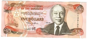 Bahamas 5 Dollars 1997 EF "Francis" [2] - Picture 1 of 2