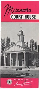 1950er Broschüre aus dem Metamora Court House Woodford County Illinois - Bild 1 von 2