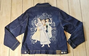 NWOT Y2K Disney Store Studio Collection Jean Jacket XL Snow White,Belle,Jasmine - Picture 1 of 14