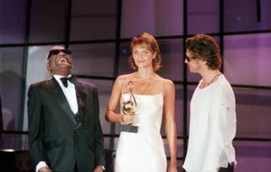 Ray Charles Model Helena Christensen And Singer Michael Hutchence - Old Photo 1 - Picture 1 of 1