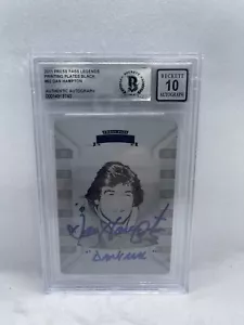 Dan Hampton Signed 2011 Press Pass Legends 1/1 Plate Card Beckett Grade 10 RARE - Picture 1 of 2