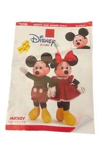 Disney mickey minnie characters dolls to crochet - pattern booklet RARE - Picture 1 of 3