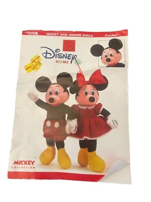 Disney mickey minnie characters dolls to crochet - pattern booklet RARE - Image 1 of 3