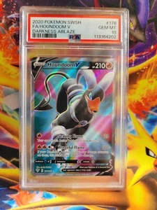 Pokemon Houndoom Arte Completo Darkness Ablaze #178 Tarjeta Clasificada PSA 10 - Imagen 1 de 2