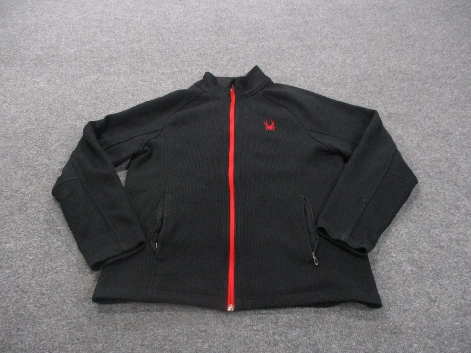 Chaqueta Spyder Adulto L Negra Rendimiento Activo Aire Libre Senderismo Abrigo Suéter Para Hombres Foto 1 de 4