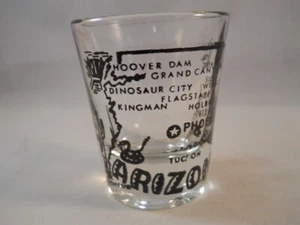 VINTAGE ARIZONA SOUVENIR SHOT GLASS - Picture 1 of 5