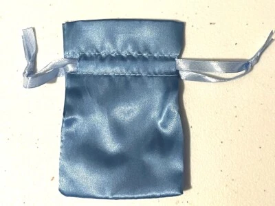 10-PACK SATIN BAGS 2.5" x 2.5" party favor wedding gift jewelry drawstring pouch - Image 1 of 4
