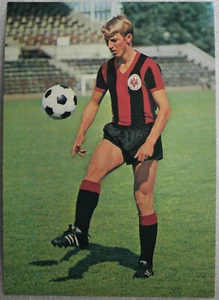 FOOTBALL BERGMANN POSTKARTE WM WC 1970 MEXIKO J. GRABOWSKI EINTRACHT FRANKFURT - Picture 1 of 3