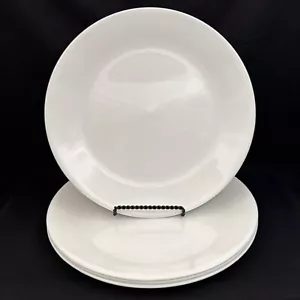 Platos de cena Corelle blancos resistentes a la rotura hechos en EE. UU., 10,25" de diámetro Juego de 4 - Imagen 1 de 6