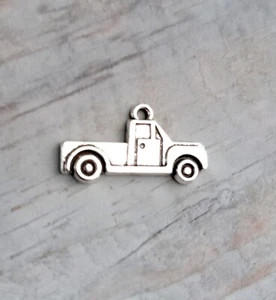 LKW Anhänger 1 Pickup Charm Antik Silber Fahrzeug Vintage Style Eigenbaubedarf  - Bild 1 von 3