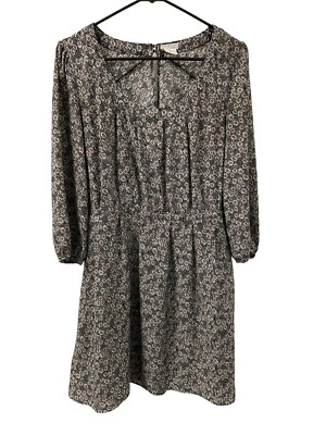 Cooperative Floral Dress with Double Button Upper Back Enclosure and Pockets — 第 1/3 张图片