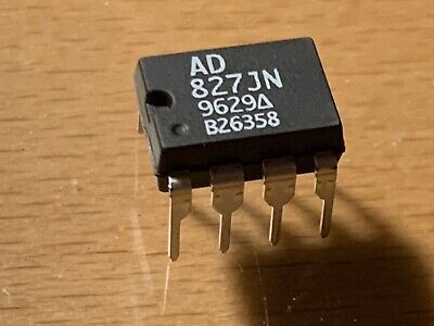  AD827JN - High Speed Low Power Dual Op Amp IC, DIP-8 • 3.95$