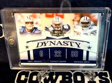 2008 Donruss THREADS Dallas Cowboys EMMITT SMITH Troy Aikman MICHAEL IRVIN  D-5