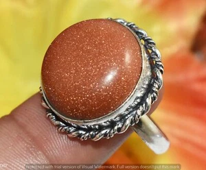 Goldstone Gemstone Ring 925 Sterling Silver Plated Us Size 11" U342-K109 - Picture 1 of 1