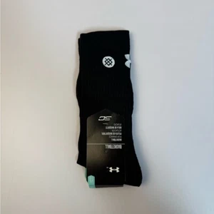 Under Armour Stance Crew Socks Mens Womens Unisex Large 9-11 Black White NWT - Picture 1 of 2