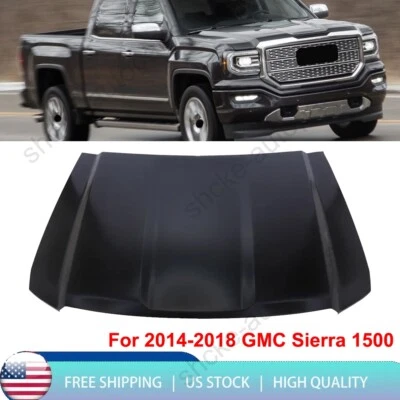 Steel Hood Panel For 2014 2015 2016 2017 2018 GMC Sierra 1500 Replacement Foto 1 de 4
