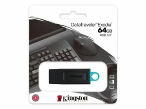 Pendrive Kingston DT Exodia 64GB 64 USB FlashDrive 3.0 DTX/64GB 3.2 3.1 chiavett - Imagen 1 de 3