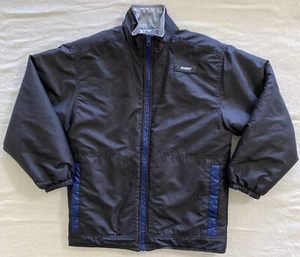 Boys' Nike Reversible Winter Coat, Medium (10-12), Black/Navy, Gray/Navy/Gold - Picture 1 of 6