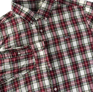 Vineyard Vines Classic Fit Whale Shirt Men's XXL Red Tartan Plaid Soft Flannel - Picture 1 of 6
