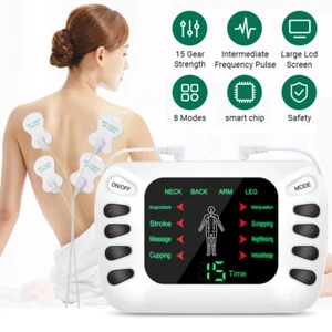 Electrical Muscle Relax Massager Therapy Machine Pain Relief Neck Healthy Care - Picture 1 of 12