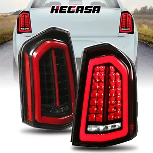 For Chrysler 300 Sedan 2011-2014 Black Full LED w/ Sequential Signal TailLight - Picture 1 of 13