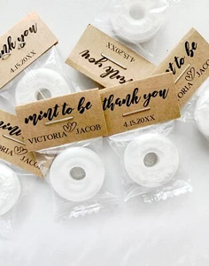 50 Personalized wedding mints, affordable wedding favors, mint to be favors - Picture 1 of 2