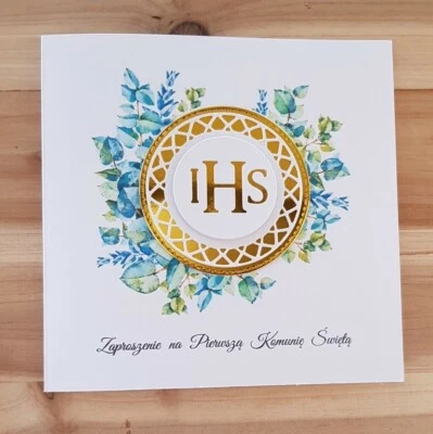 Zaproszenie Komunijne Zaproszenia Na Komunie Święta Komunia Communio invitation - Image 1 of 4