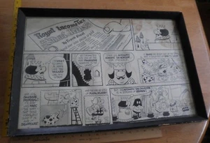 1961 Frank O'neal ORIGINAL Short Ribs COMIC Sunday strip ART tax dungeon - Picture 1 of 6
