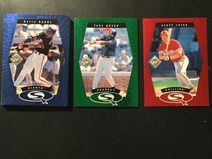 1999 UD CHOICE Baseball STARQUEST Insert BLUE GREEN RED You Choose ONE Card 