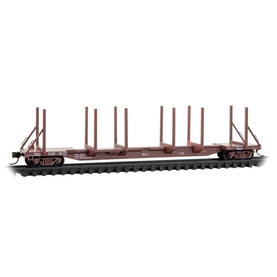 Micro-Trains N 11500130 Southern Railway SOU 65' 100-ton Log Car Spine Freight - Image 1 of 1