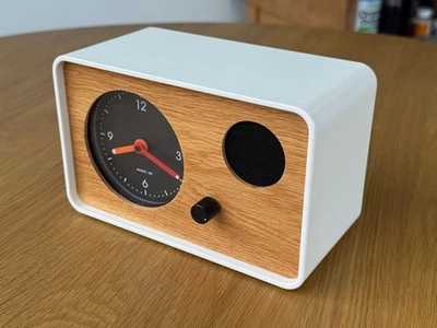 OneClock Gentle Wake Analog Modern Alarm Clock - White & Oak - MINT - Image 1 of 4