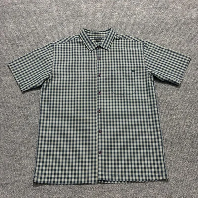 Camisa con botones O'Neill para hombre talla grande azul a cuadros bolsillo manga corta Foto 1 de 4