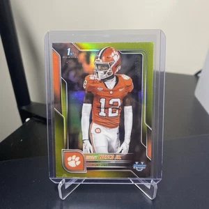 2025 Bowman Chrome University Football - Bryant Wesco Jr. #27 Yellow /350 - Picture 1 of 3