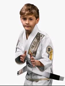 Hyabusa Ascend Honor Y1 Brasileño Ju Jitsu Gis y Cinturón Blanco Juvenil - Imagen 1 de 6