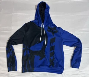Fox Racing Hoodie Blue - American Flag - Mens Large - No Tag - Picture 1 of 6