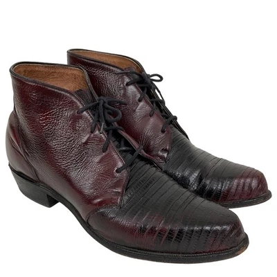 Vintage Tony Lama Western Boots Women’s 7M Alligator Embossed Genuine Leather - Image 1 of 4