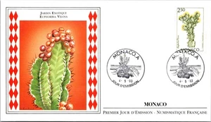 Monaco FDC 1993 Exotic Garden Euphorbia Vilosa - A02767 - Picture 1 of 2