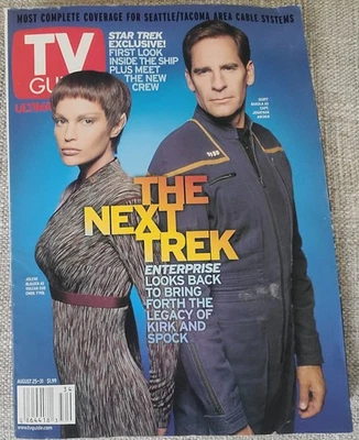 TV Guide Magazine Aug 25-31 2001 Scott Bakula Star Trek Enterprise 1 of 3 - Image 1 of 4