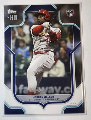 Jordan Walker Rookie Foil 2023 Topps J-Rod Baseball - Image 1 of 2