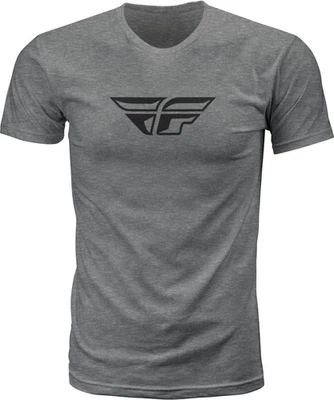 Fly Racing F-Wing Mens Short Sleeve T-Shirt Gray Heather - Image 1 of 2