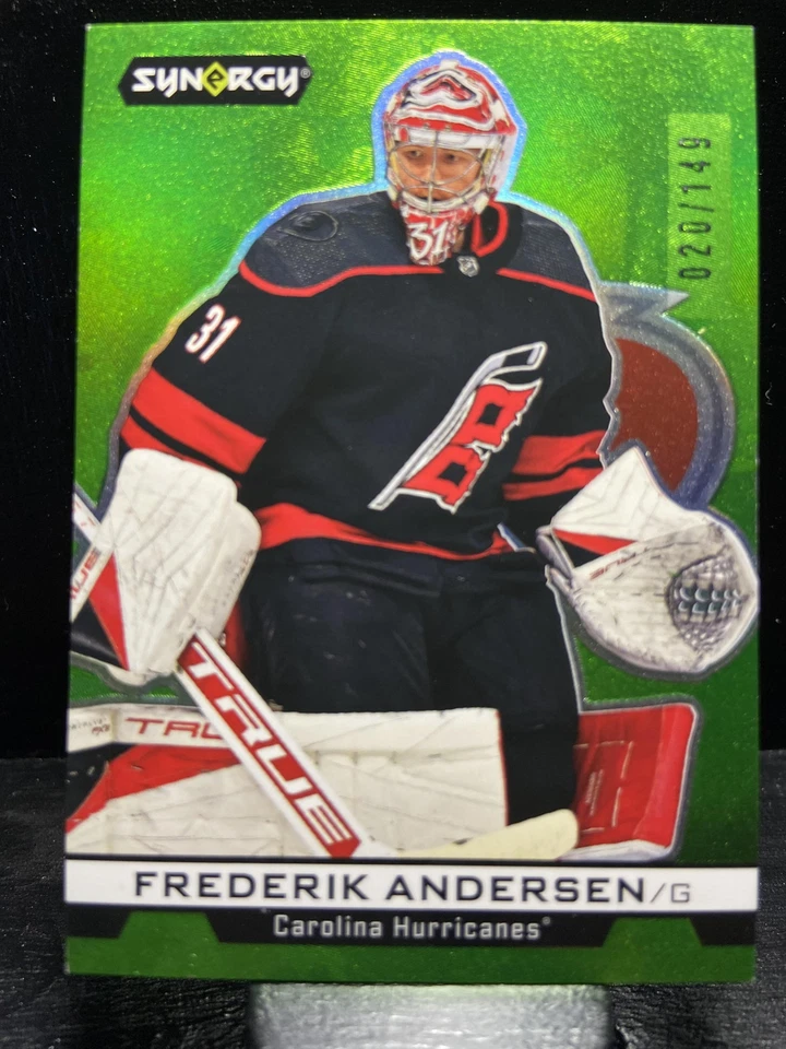 Frederik Andersen #IM-52 2024-25 Upper Deck Synergy - NHL Impressions Green - Image 1 of 2