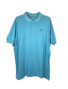 Men's Lacoste Polo Shirt Size 42" Chest Turquoise Cotton Short Sleeve - CM/04 - Picture 1 of 4