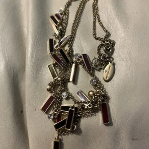 Vintage ANN TAYLOR Designer Gold Tone Long Necklace - Picture 1 of 6