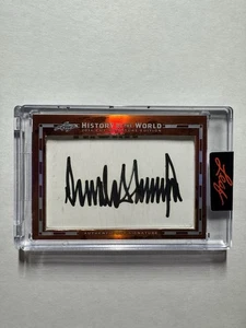 Donald J. Trump 2016 Leaf History Of The World Signed Auto Autograph President - Picture 1 of 2