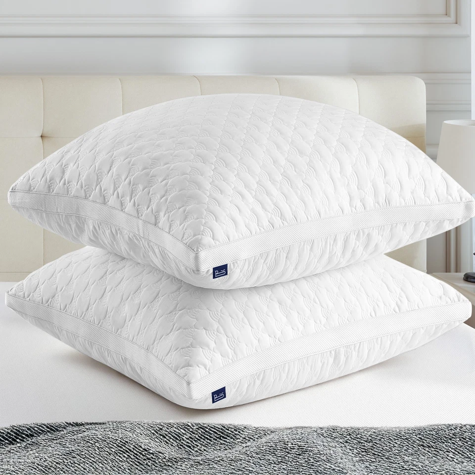 BedStory 2x Kopfkissen Hotel Kissen 3000g 80x80x22cm Microfaser CertiPUR-US